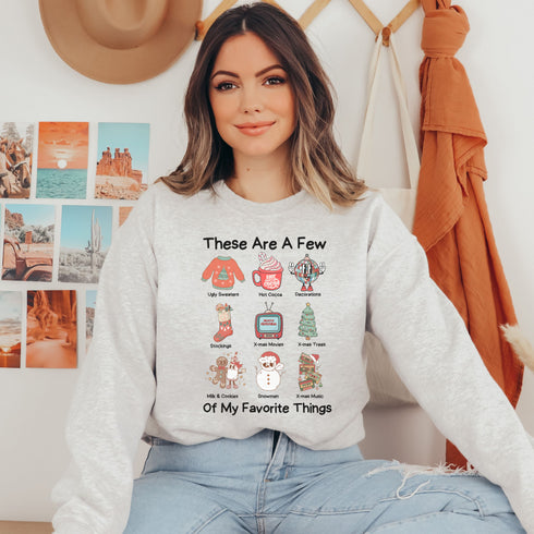 C & Win Sports These Are A Few Of My Favorite Things Sweatshirt S / Ash - C & Win Sports